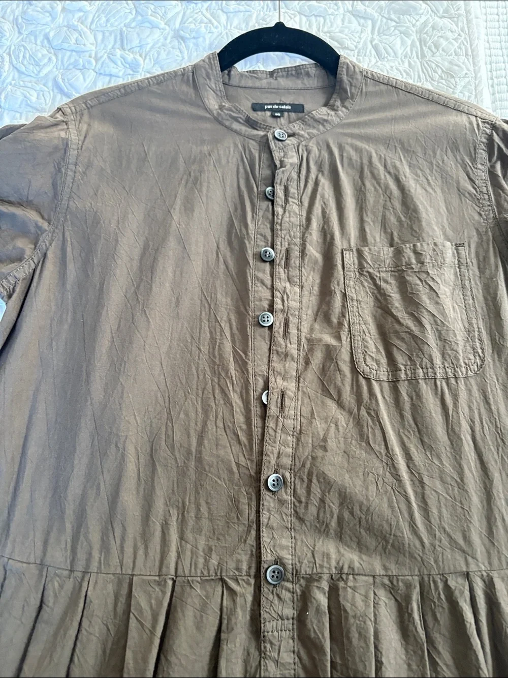 Pas de Calais olive dress Size 36- equivalent to a 6 US - Picture 3 of 12